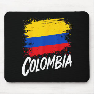 Kolumbienliebhaber kolumbianische Flagge  Mousepad