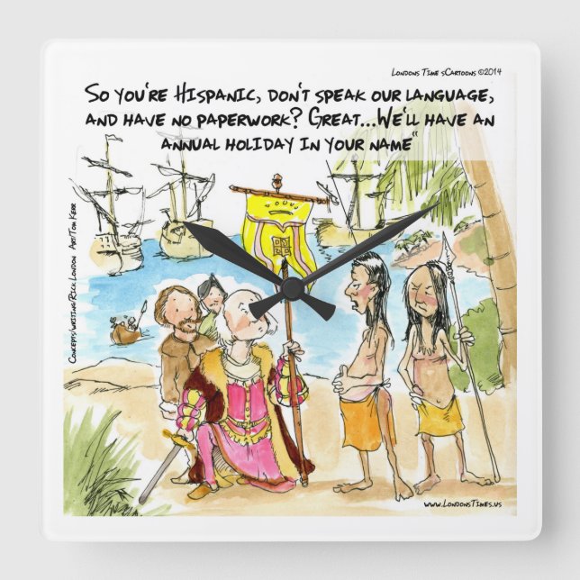 Kolumbus Immigranten nach Amerika Uhr der Sonnenma (Vorderseite)