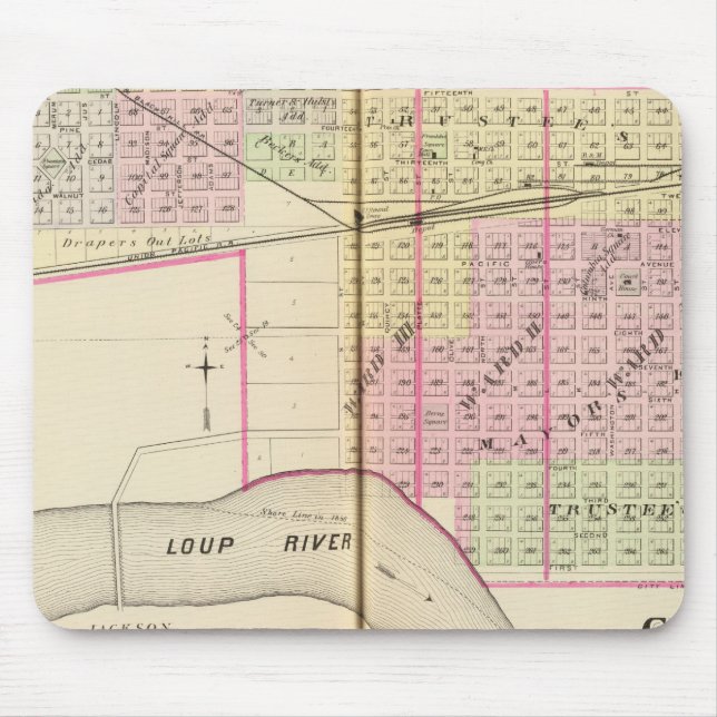 Kolumbus, Nebraska Mousepad (Vorne)