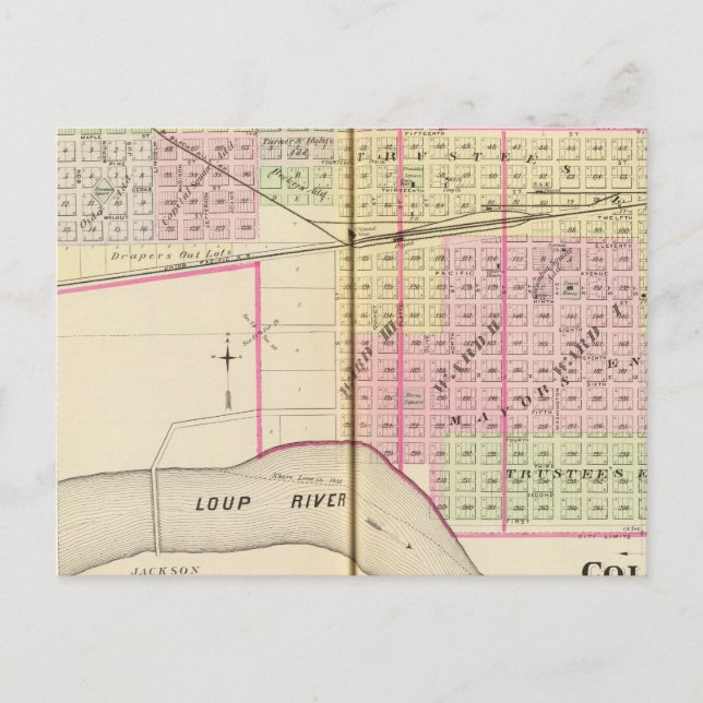 Kolumbus, Nebraska Postkarte (Vorderseite)