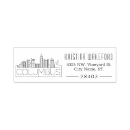 Kolumbus, Ohio City | Benutzerdefinierte Adresse S Permastempel