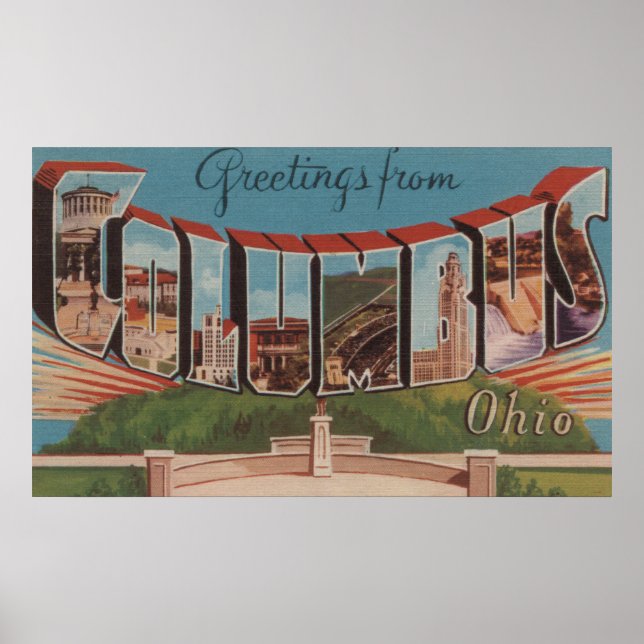 Kolumbus, Ohio - Große Buchstabenszenen 2 Poster (Vorne)