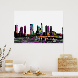 Kolumbus, Ohio in Graffiti Poster