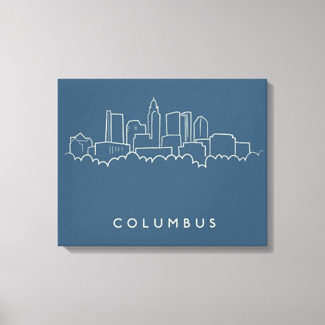 Kolumbus, Ohio Skyline Leinwanddruck (Vorderseite)