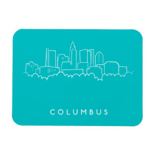 Kolumbus, Ohio Skyline Magnet