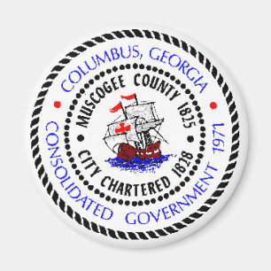 Kolumbus, Siegel Georgien Magnet
