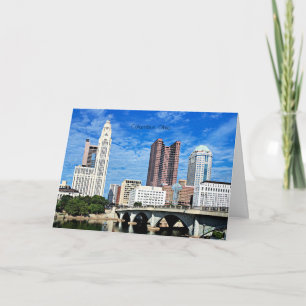 Kolumbus, Stadtbild Ohio Karte