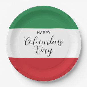 Kolumbus-Tag in Italien Pappteller