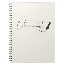 Kolumnistenskript-Notizbuch – Minimalistischer Sch Notizblock