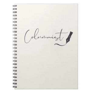 Kolumnistenskript-Notizbuch – Minimalistischer Sch Notizblock
