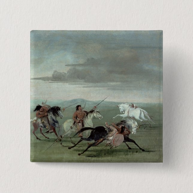 Komanche-Meisterstücke von KriegsHorsemanship, Button (Vorderseite)