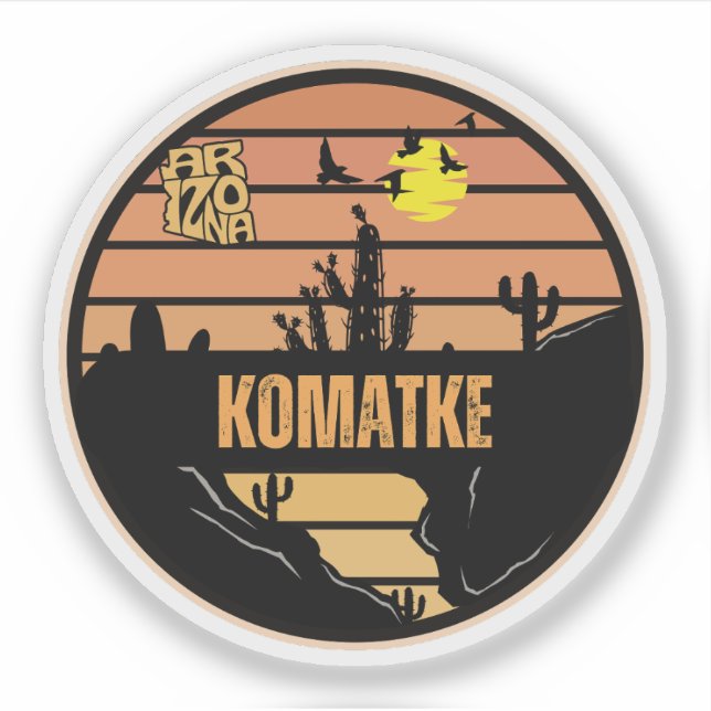 Komatke, Arizona Aufkleber (Vorderseite)