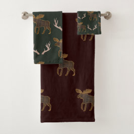 Kombi für Antler und Elche Badhandtuch Set