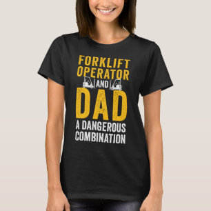 Kombination aus Vater-Lastkraftwagenfahrer T-Shirt