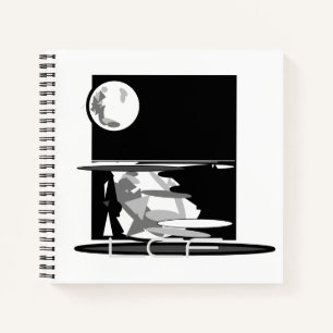 Kombinationsblatt und Schriftblatt Notizbuch