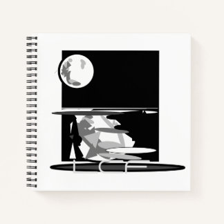 Kombinationsblatt und Schriftblatt Notizbuch