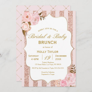 Kombinierte Baby-Duschen-und Brautparty-Ideen Einladung