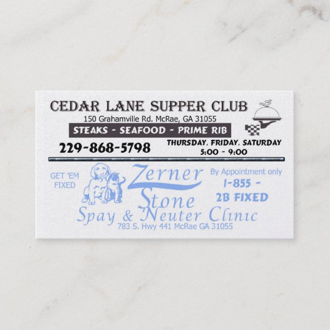 kombinierte Geschäfts-Karten Visitenkarte (Vorderseite)