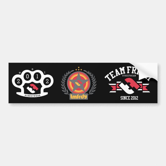 Kombinierter Aufkleber 3 Autoaufkleber (Vorne)