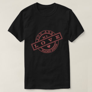 Kombinierter T - Shirt mit Text-Briefmarke - Anpas