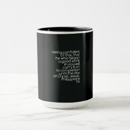 kombiniertes Tasse15oz philippians-1:6 Tasse