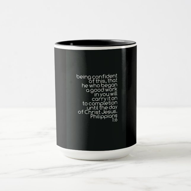 kombiniertes Tasse15oz philippians-1:6 Tasse (Zentrum)