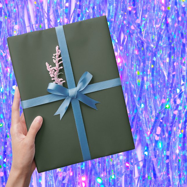 Kombu Green Solid Color Geschenkpapier (Von Creator hochgeladen)