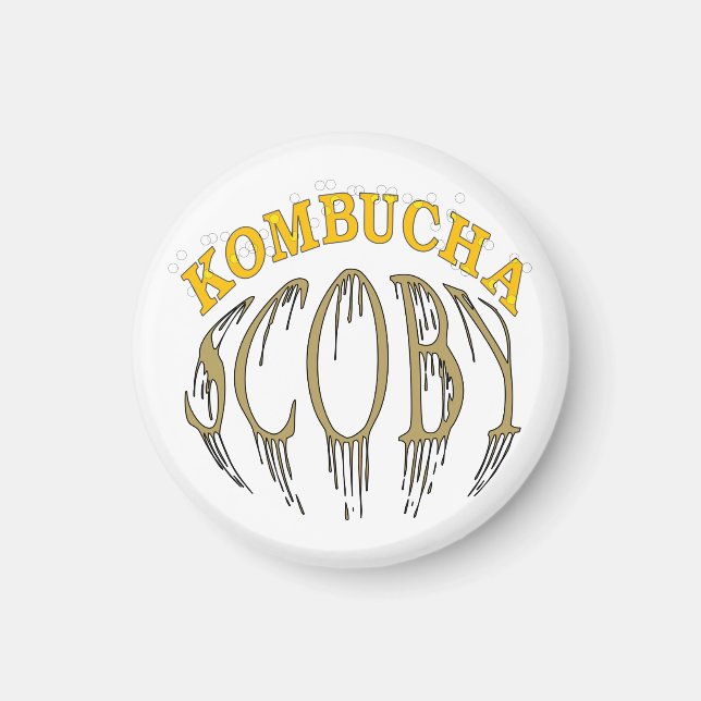 Kombucha Scoby Magnet (Vorne)