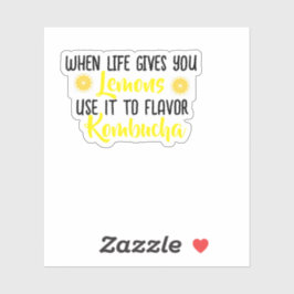 KombuchaLemons-Vinyl-Sticker Aufkleber