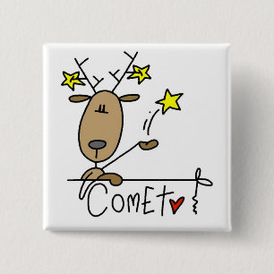 Kometen-Ren-T-Shirts und Geschenke Button