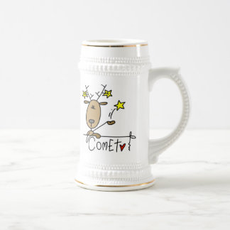 Kometen-Ren-Weihnachtst-shirts und -geschenke Bierglas
