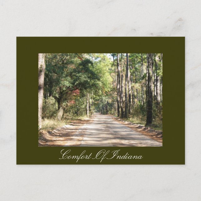 Komfort der Indiana Postcard Postkarte (Vorderseite)