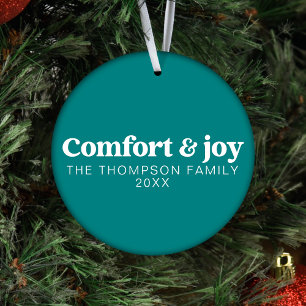 Komfort & Freude Moderne Minimalistische Aquamarin Ornament