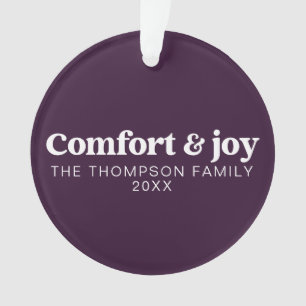 Komfort & Freude Moderne Minimalistische Lila Weih Ornament