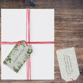 Komfort & Freude Weihnachtsgarland auf Schnee Geschenkanhänger