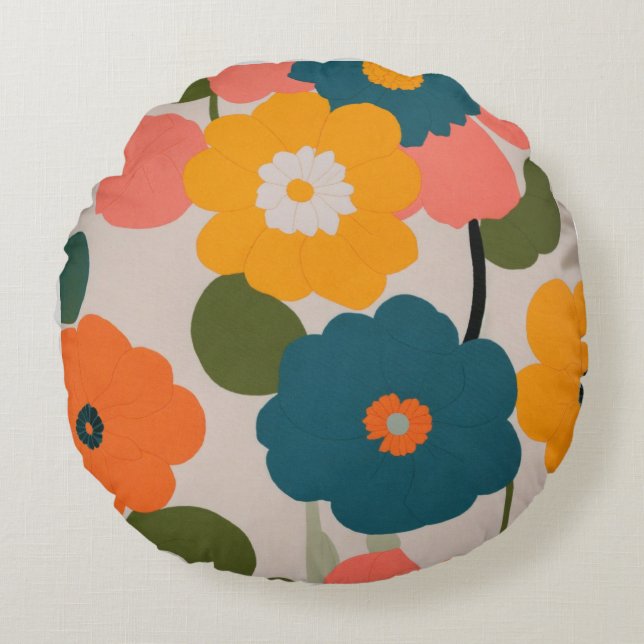 Komfort für alle Weltraum-Runden Kissen (Vorderseite)