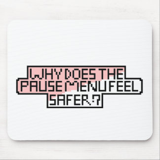 Komfort im Menü Pause - Retro-Pixel-Schriftart Mousepad