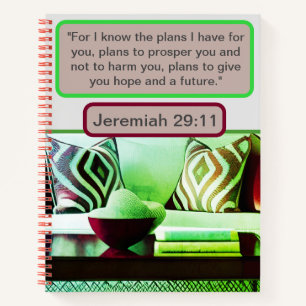 Komfort in seinen Plänen: Jeremiah 29:11 Homey Vib Notizbuch