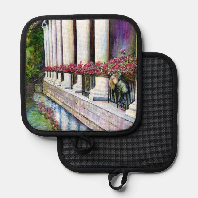 Komfort ist der Feind des Fortschritts Topflappen (Vorderseite/Rückseite)