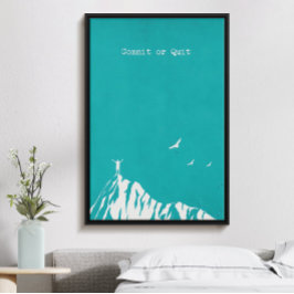 Komfort oder Stillstand, moderne, trendige Inspira Poster