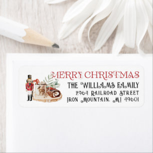 Komfort und Freude   Christmas Return Address Labe