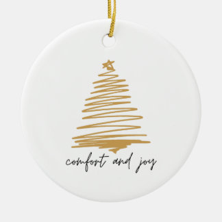 Komfort und Freude Einfache Elegante Weihnachtsfei Keramik Ornament