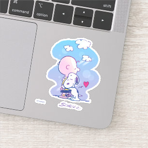 Komfort und Sicherheit   Charlie & Snoopy Hug Aufkleber