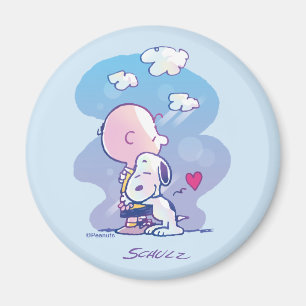 Komfort und Sicherheit   Charlie & Snoopy Hug Magnet