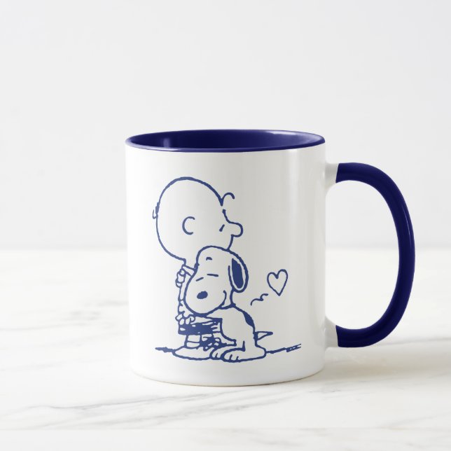 Komfort und Sicherheit | Charlie & Snoopy Hug Tasse (Rechts)
