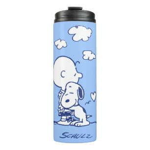 Komfort und Sicherheit   Charlie & Snoopy Hug Thermosbecher