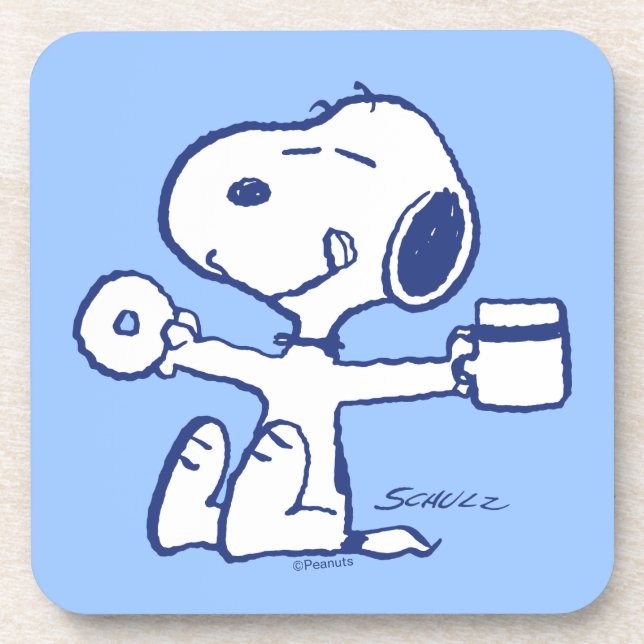 Komfort und Sicherheit | Glück ist morgendliche Ri Getränkeuntersetzer (Vorderseite)