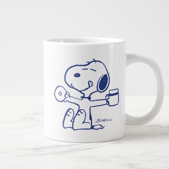 Komfort und Sicherheit | Glück ist morgendliche Ri Jumbo-Tasse (Rechts)