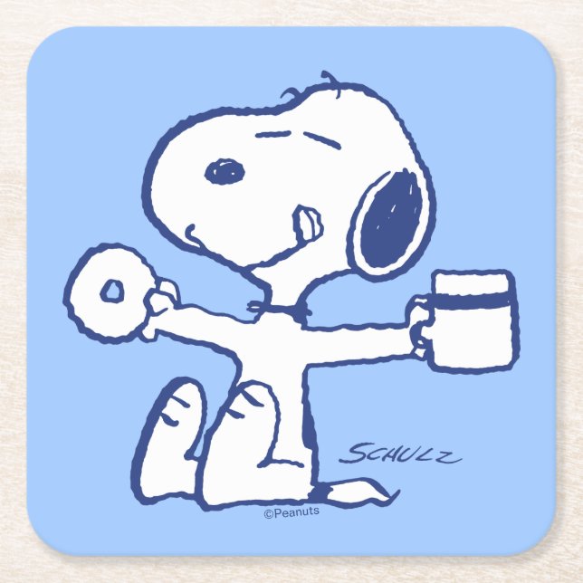 Komfort und Sicherheit | Glück ist morgendliche Ri Rechteckiger Pappuntersetzer (Vorderseite)