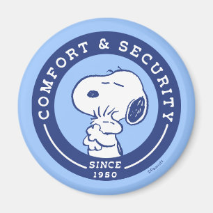 Komfort und Sicherheit   Snoopy & Woodstock Hug Magnet